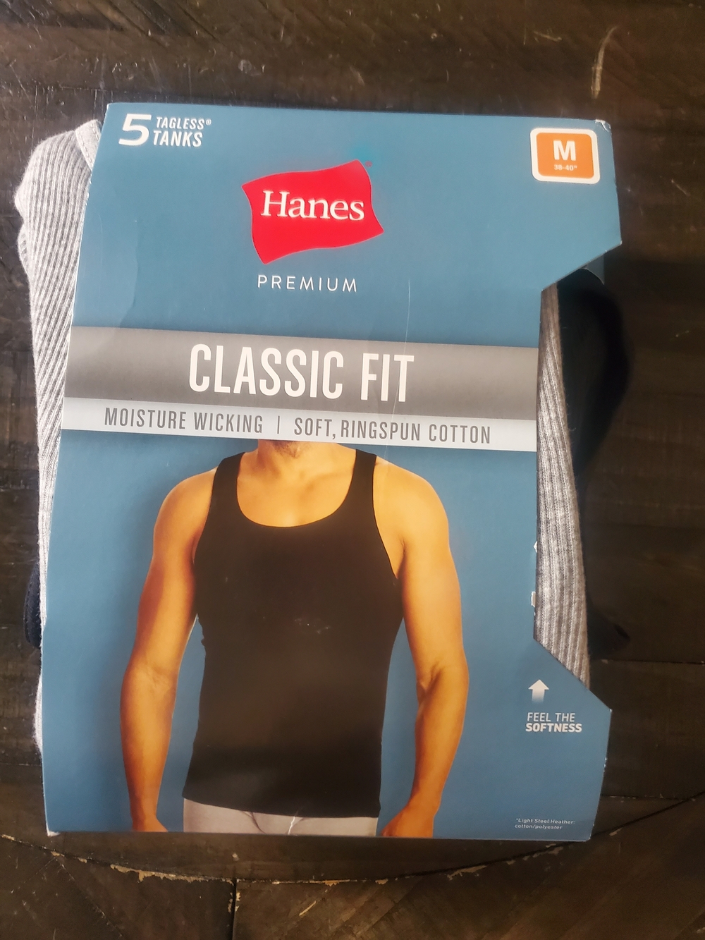 Hanes Classic Fit Black & Grey Tank Top - Premium Comfort 4 Pack